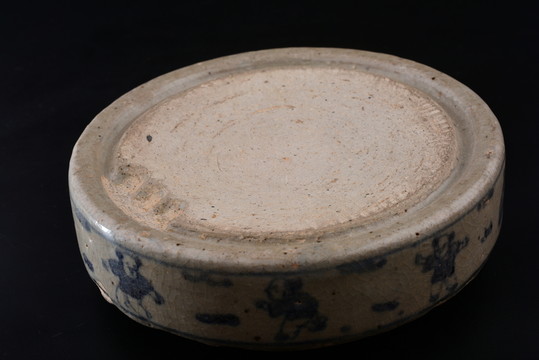 青花瓷硯臺