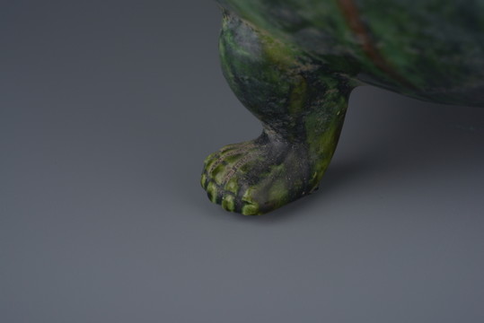 綠釉三足爐