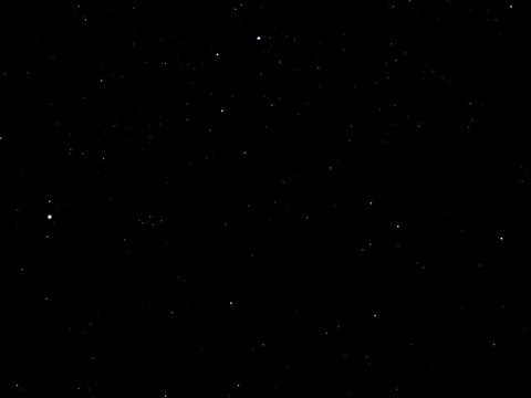 夜晚的天空中的星星