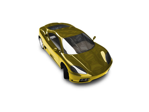 隔離黃金超級(jí)汽車(chē)前視圖03