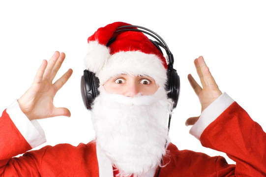 Santa聽音樂