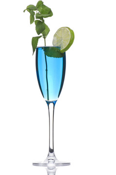 藍(lán)色的飲料