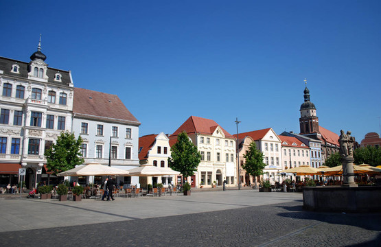 科特布斯alttmarkt；德國；歷史和咖啡館