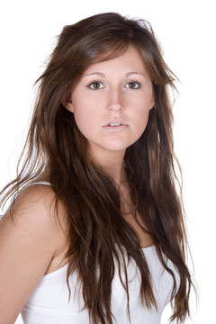 美麗的少年與Long Brown Hair