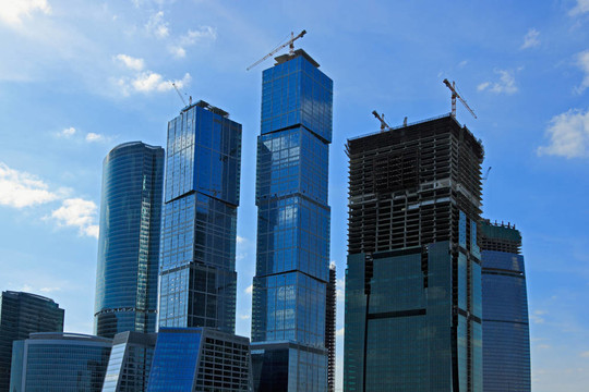 莫斯科市摩天大廈的建設(shè)
