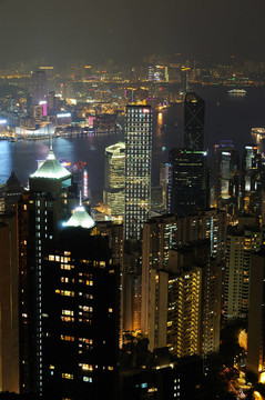 香港的夜景