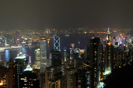 香港的夜景