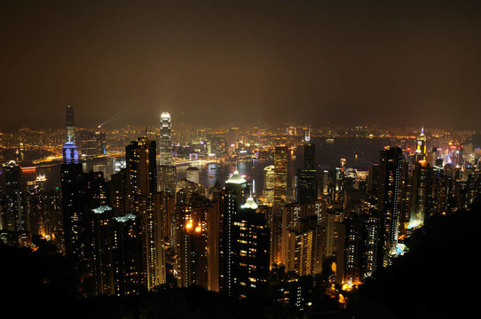 香港的夜景