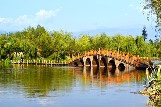 西昌濕地公園拱橋