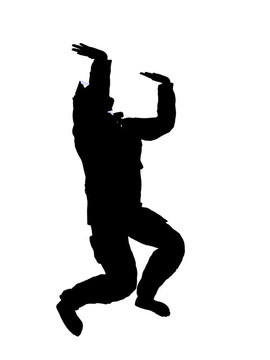 男性消防員插圖剪影