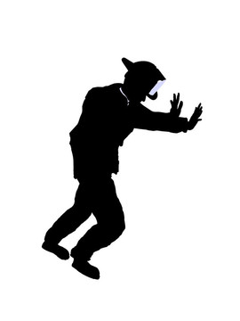男性消防員插圖剪影