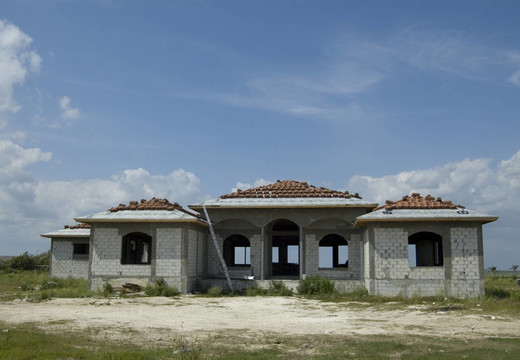 建筑正在建造中的豪華住宅