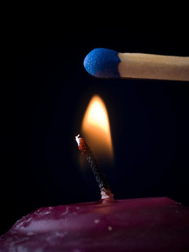 火柴蠟燭火焰