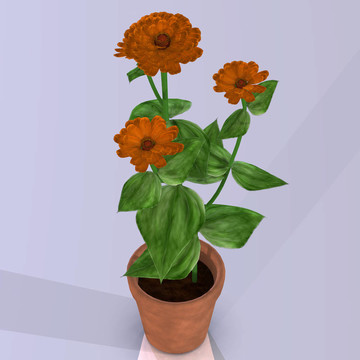 花盆圖像中的花包含主對(duì)象的裁剪路徑/切割路徑.