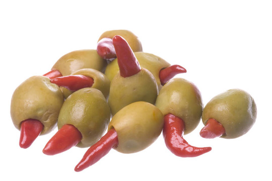 泡菜辣椒橄欖分離
