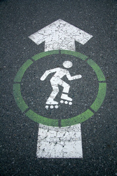 海堤道路標(biāo)志-斯坦利公園；溫哥華；加拿大