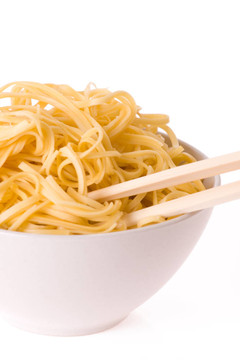 筷子；碗和面條