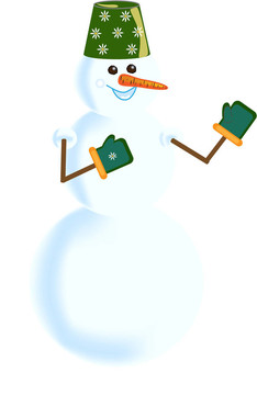 與camomiles綠色手套雪球