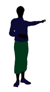 非洲裔美國(guó)人插畫