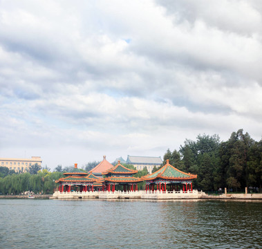 北海公園附近的故宮-北京