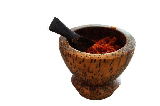 紅辣椒胡椒瓶白色隔離