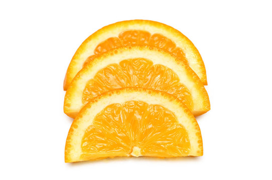 白色的三片橙片