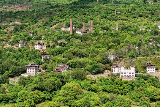 四川丹巴梭坡碉樓