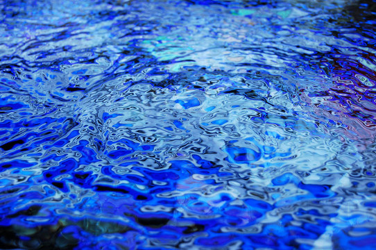 藍色的水