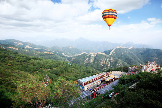 在八達(dá)嶺附近的北京長城