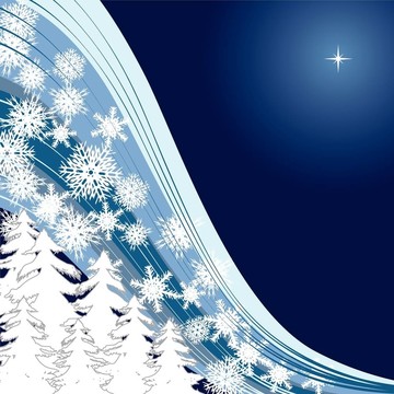 藍色的雪