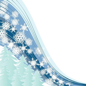 白色的雪