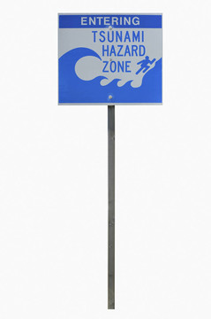 現(xiàn)實海嘯道路標志與剪輯路徑。
