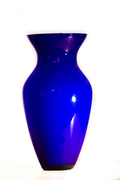 藍(lán)色的花瓶