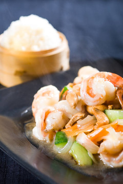 炒鮮蝦飯