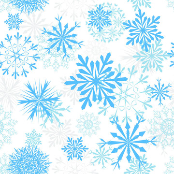 無(wú)縫的雪花背景