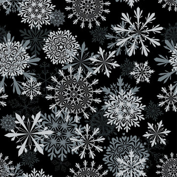 無縫的雪花背景