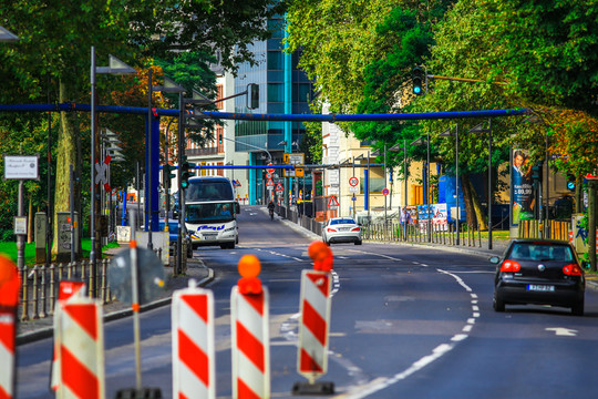 歐洲德國(guó)法蘭克福城市街道