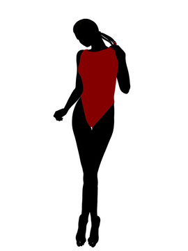 美國黑人女性泳裝剪影