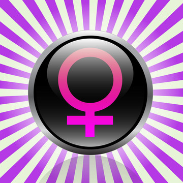 女性的按鈕