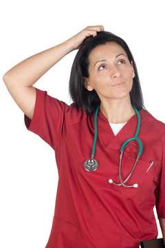 幸福的女人與勃艮第服裝思維醫(yī)生