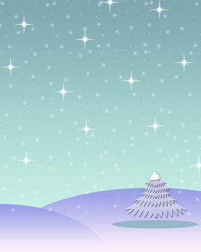 冬季的圣誕夜