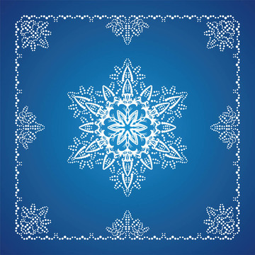 單細節(jié)雪花與圣誕邊境1