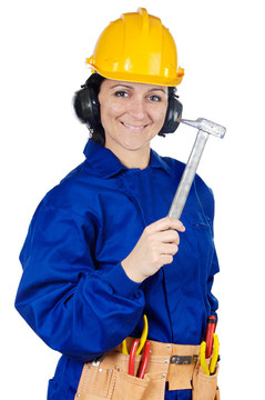 女士的建筑工人