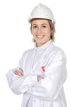 有吸引力的女建筑師