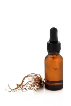 Valerian Root和Tincture Bottle