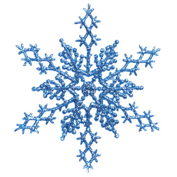 藍snowlfake圣誕飾品