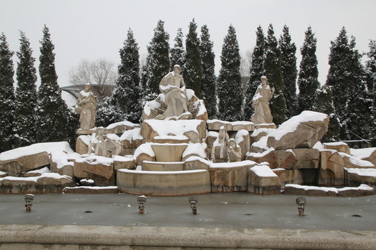 雕塑 西安世園會(huì)雪景