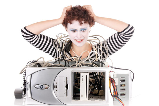 婦女心煩電腦