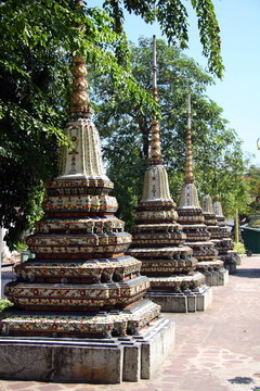 在寶寺佛塔；曼谷