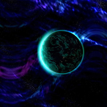 宇宙空間的星球